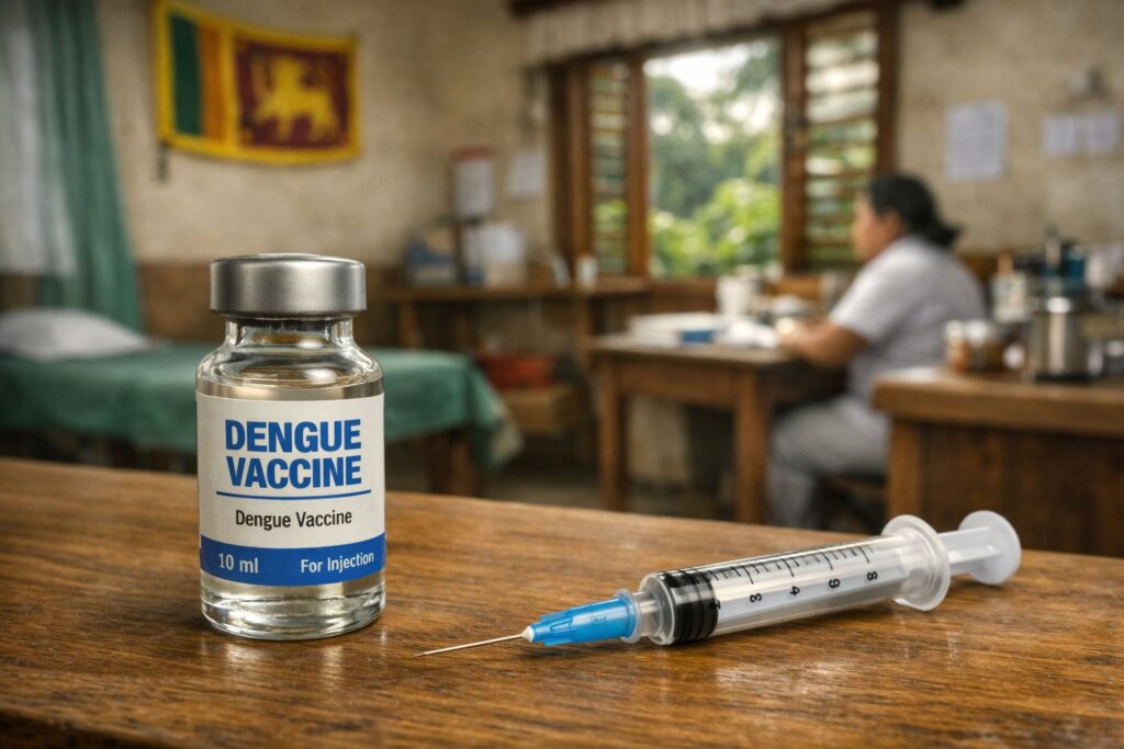 Representación de la vacuna del dengue en Sri Lanka